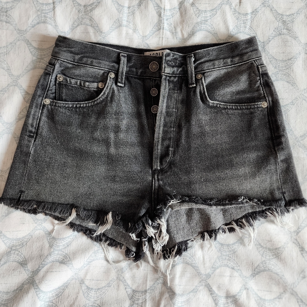 AGOLDE short denim shorts